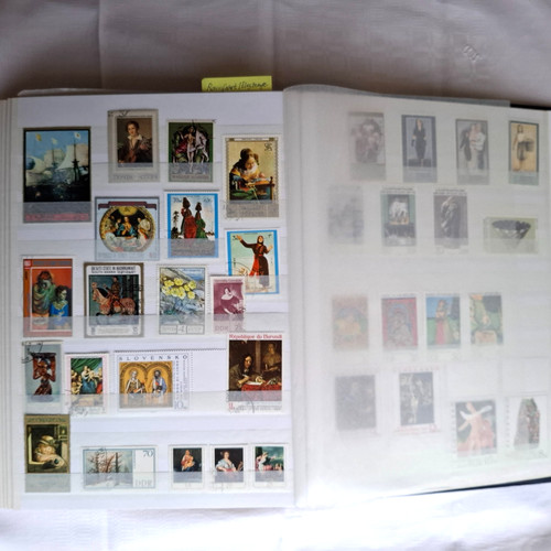Briefmarken gemälde - briefmarken,