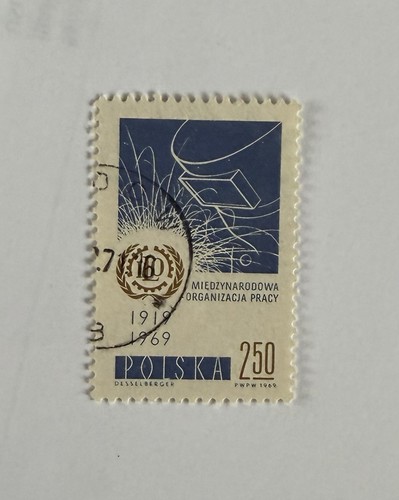 Polen briefmarke 50 - briefmarke, 2,50