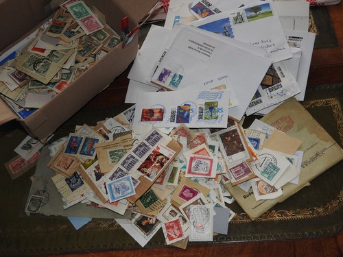 Briefmarken ausschnitte und - briefmarken,