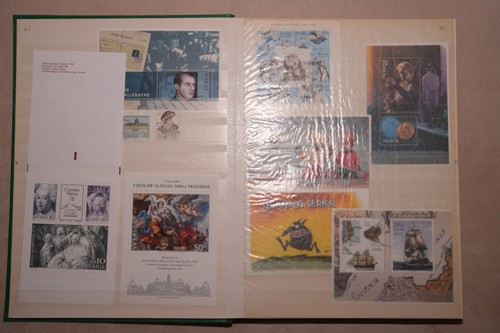 Album mit briefmarken - mit,